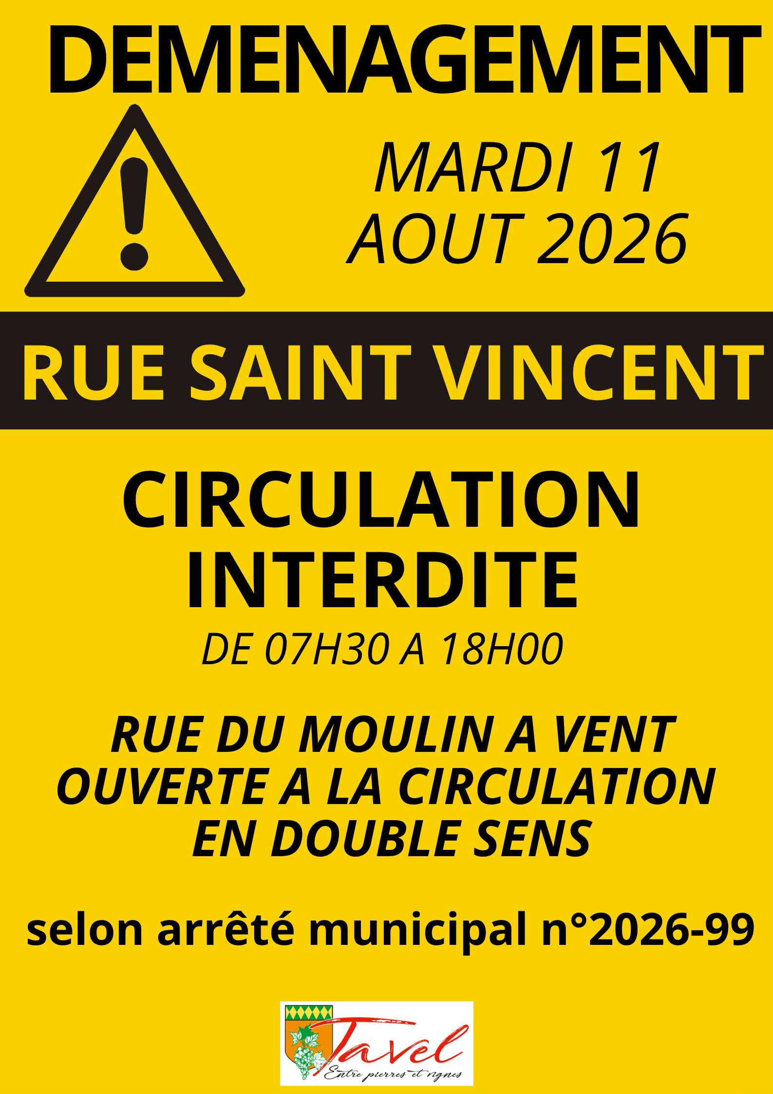 AFFICHE DEMENAGEMENT 11 AOUT
