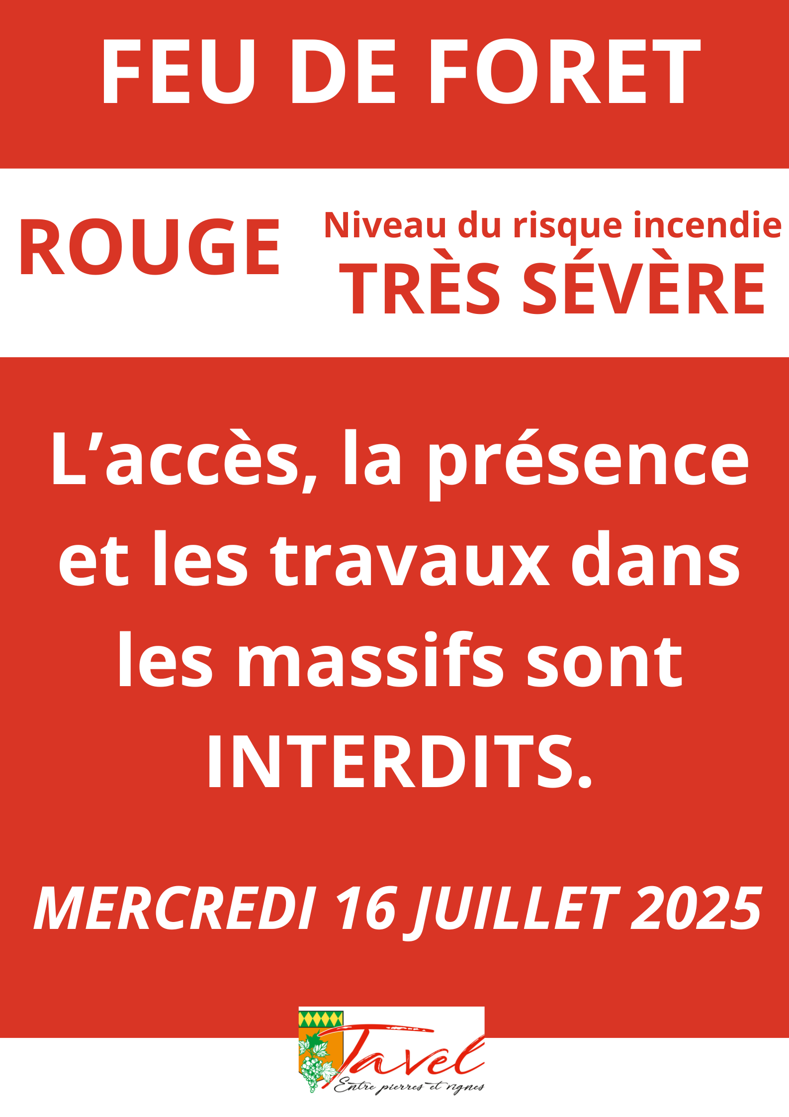 FEU DE FORET