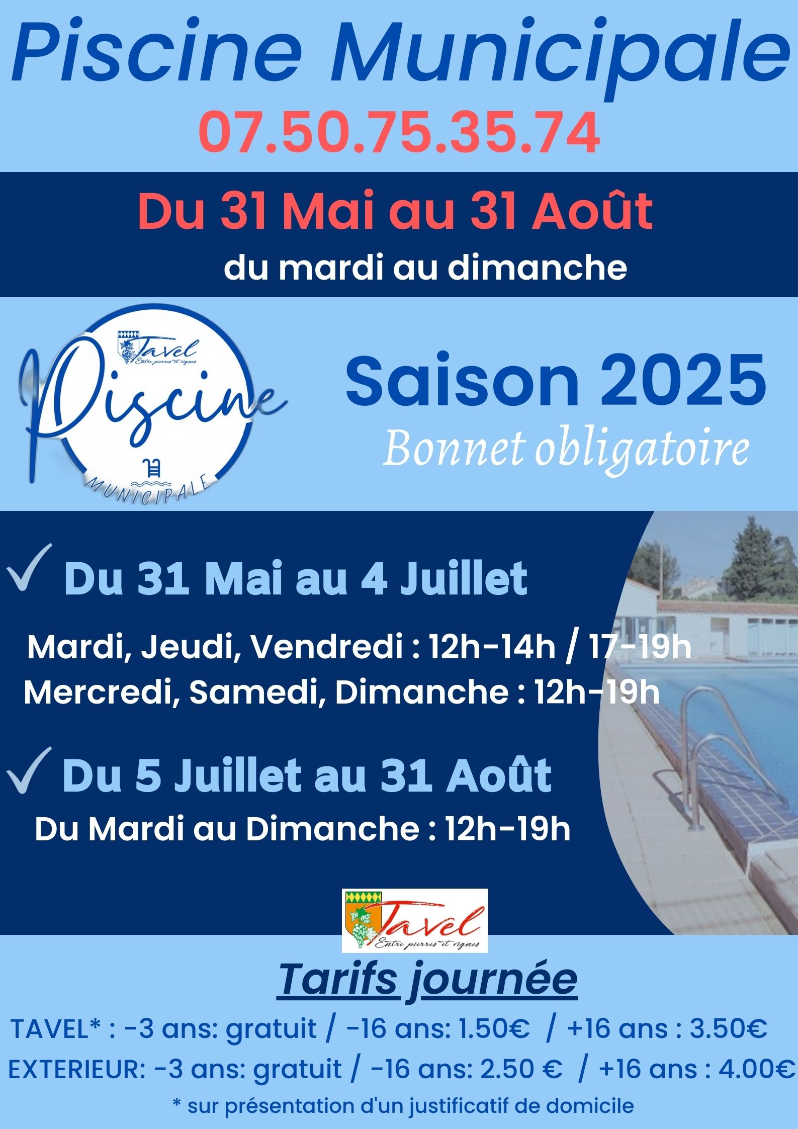 affiche piscine